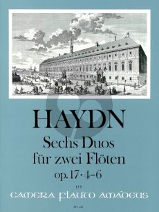 Haydn 6 Duos Op.17 Vol.2 (Nos.4 - 6) 2 Flutes (Parts) (Bernhard Pauler)