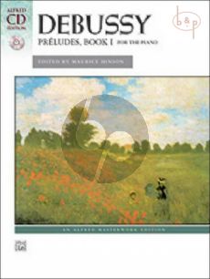 Debussy Preludes Vol.1 Piano Solo (Alfred CD Edition, Book with Demo Cd) (Edited by Maurice Hinson)