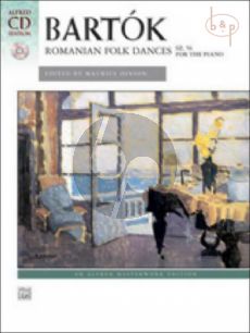 Bartok Romanian Folk Dances SZ.56 Piano (Book with Demo CD) (Hinson)