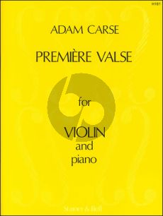 Carse Premiere Valse Violin - Piano