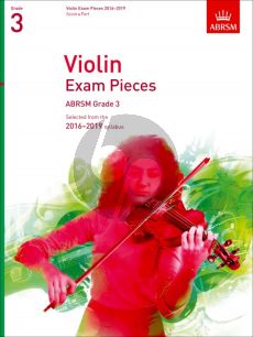 Violin Exam Pieces 2016-2019 Grade 3 Violin-Piano