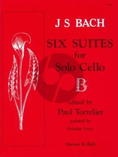 Bach 6 Suites BWV 1007 - 1012 for Violoncello Solo (edited by Paul Tortelier)