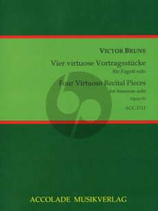 Bruns 4 Virtuose Stucke Op.93 Fagott solo