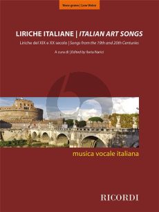 Album mItalian Art Songs for Medium/Low Voice and Piano (48 Songs from the 19th and 20th Centuries) (edited by Ilaria Narici)