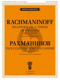 Rachmaninoff Rhapsody on a theme by Paganini Op.43 2 Piano's (reduction by composer)
