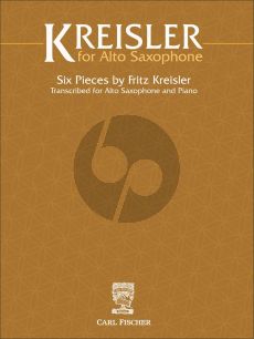 Fritz Kreisler for Alto Saxophone (6 Pieces)