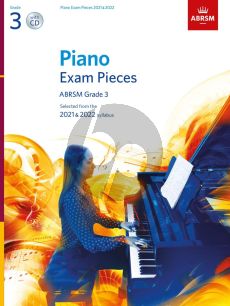 Piano Exam Pieces 2021 & 2022 Grade 3 (Bk-Cd)