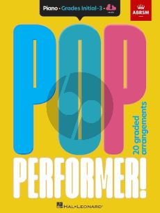 ABRSM Pop Performer! Piano - Initial-Grade 3 (Book with Audio online)