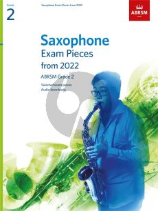 ABRSM Saxophone Exam Pieces from 2022 Grade 2 (Book with Audio online)
