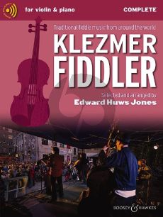 Huws Jones The Klezmer Fiddler Violin-with 2nd Vi.-Piano and Guitar opt. (new complete edition) (Book with Audio online) (complete edition)