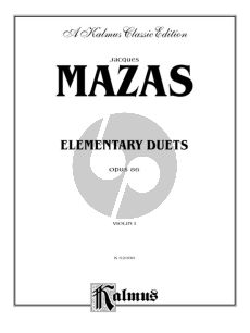 Mazas 6 Duets Op. 86 2 Violins