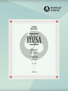 Rozsa Sonate Op.40 (1986) fur Violine Solo
