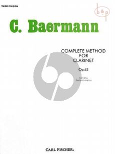 Complete Method for Clarinet Vol. 3 (Third Division) Daily Studies Op.63