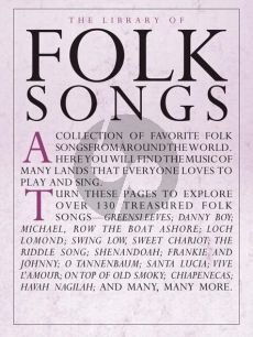 Library of Folk Songs Piano-Vocal-Guitar