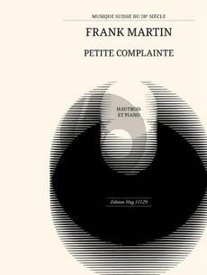 Martin Petite Complainte Oboe and Piano