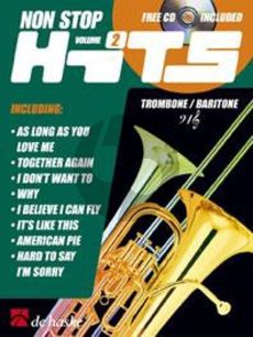 Non Stop Hits Vol.2 Trombone (Baritone TC/BC) (Bk-Cd) (Geusebroek-Kastelein)