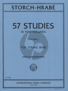 Storch-Hrabe 57 Studies Vol.1 for String Bass (edited by Fred Zimmermann)