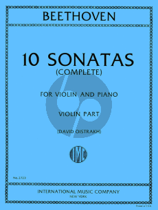 Beethoven 10 Sonatas (Violin and Piano) (Edited by David Oistrakh)