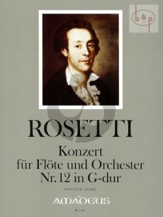Concerto No.12 G-dur (Flote-Orch.) (Partitur)