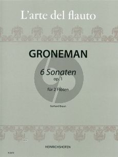 Gronemann 6 Sonaten Op.1 2 Flöten oder Violinen (Spielpartitur) (Gerhard Braun)