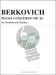 Berkovich Piano Concerto op. 44 Piano Duet