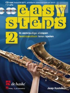Easy Steps Vol.2 Tenorsaxofoon Book with CdRom and 2 Cd's