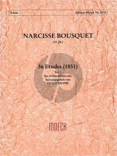 Bousquet 36 Etuden Vol.1 (No.1 - 12) Altblockflöte (1851) (Reyne)