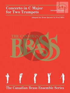 Vivaldi Concerto for 2 Trumpets (arr. for Brass Quintet) (2 Trump.[Bb]-Horn[F]-Tromb.-Tuba) (Score/Parts)