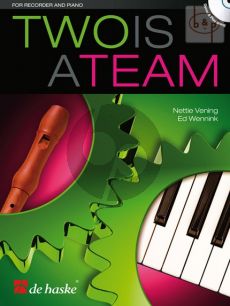 Two is a Team for Descant Recorder and Piano (Bk-Cd)