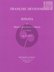 Devienne Sonata g-minor Op.24 No.5 Bassoon-Bc (Klaus Hubmann)