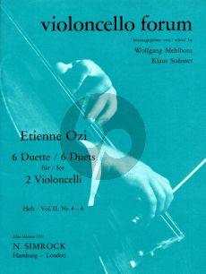 Ozi 6 Duets Vol.2 No. 4 - 6 2 Violoncellos (Stahmer-Mehlhorn)