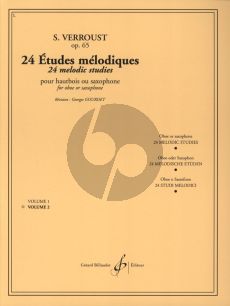 Verroust 24 Etudes Melodiques Op. 65 Vol. 2 pour Hautbois ou Saxophone