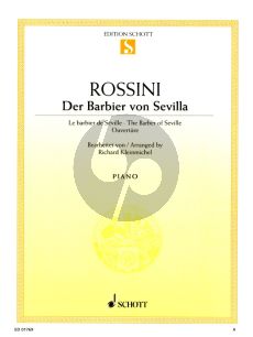 Rossini Der Barbier von Sevilla Ouverure fur Klavier (bearbeitet von Richard Kleinmichel)