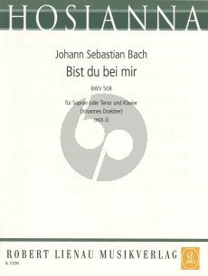 Bach Bist du bei Mir fur Hohe Stimme und Klavier