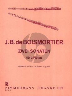 Boismortier 2 Sonaten 2 Flöten (C-Dur / g-moll) (Kurt Schlenger)