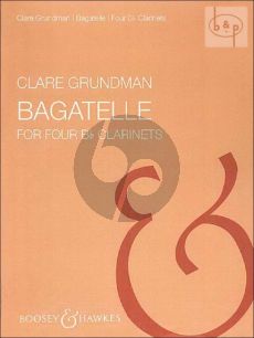 Grundman Bagatelle 4 Clarinets [Bb] (Score/Parts)