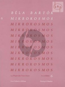 Bartok Mikrokosmos Vol.6 (Nos.140-153) Piano