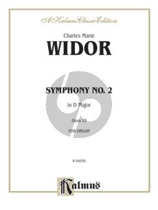 Widor Symphony No.2 D-major Op.13 Organ