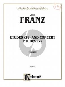 Etudes and Concert Etudes for Horn