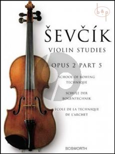 School of Bowing Technique Op.2 Vol.5 Violin