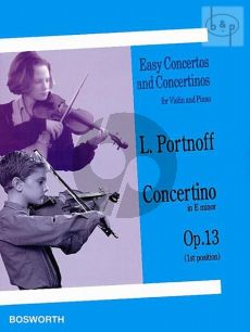 Portnoff Concertino e-minor Op.13 Violin-Piano (1st.Pos.)