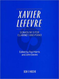 Lefevre Sonata No.9 Clarinet-Piano (Davies-Harris)