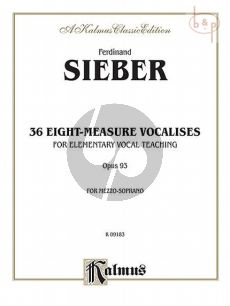 36 Eight-Measure Vocalises Opus 93 Mezzo-Soprano