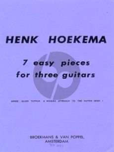 Hoekema 7 Easy Pieces for 3 Guitars