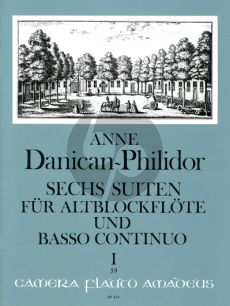 Danican-Philidor 6 Suiten Vol. 1 No. 1 - 3 Altblockflöte und Bc (Martin Nitz)