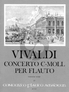 Vivaldi Concerto c-moll RV 441 (Op.44/19) Altblockflöte-Streicher-Bc Partitur (Winfried Michel)