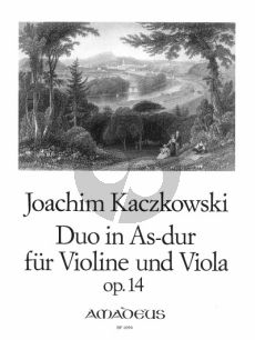 Kaczkowski Duo As-dur Op.14 Violine und Viola (Stimmen) (Bernhard Pauler)