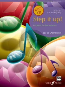 Chamberlain Step it Up! Flute and Piano (Fun Pieces Grades 1 - 3) (Bk-Cd)