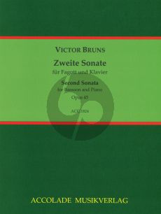 Bruns Sonate No. 2 Op.45 Fagott und Klavier