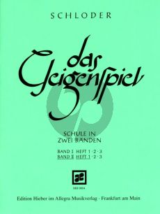 Schloder Das Geigenspiel Band 2 Heft 1 Violine